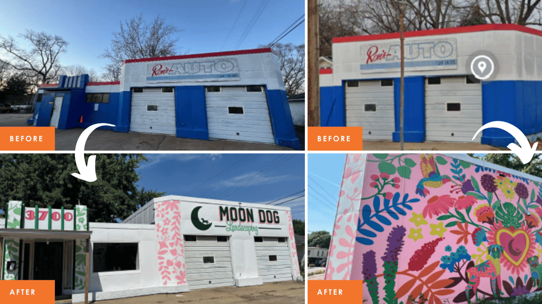 Moon Dog Before and After