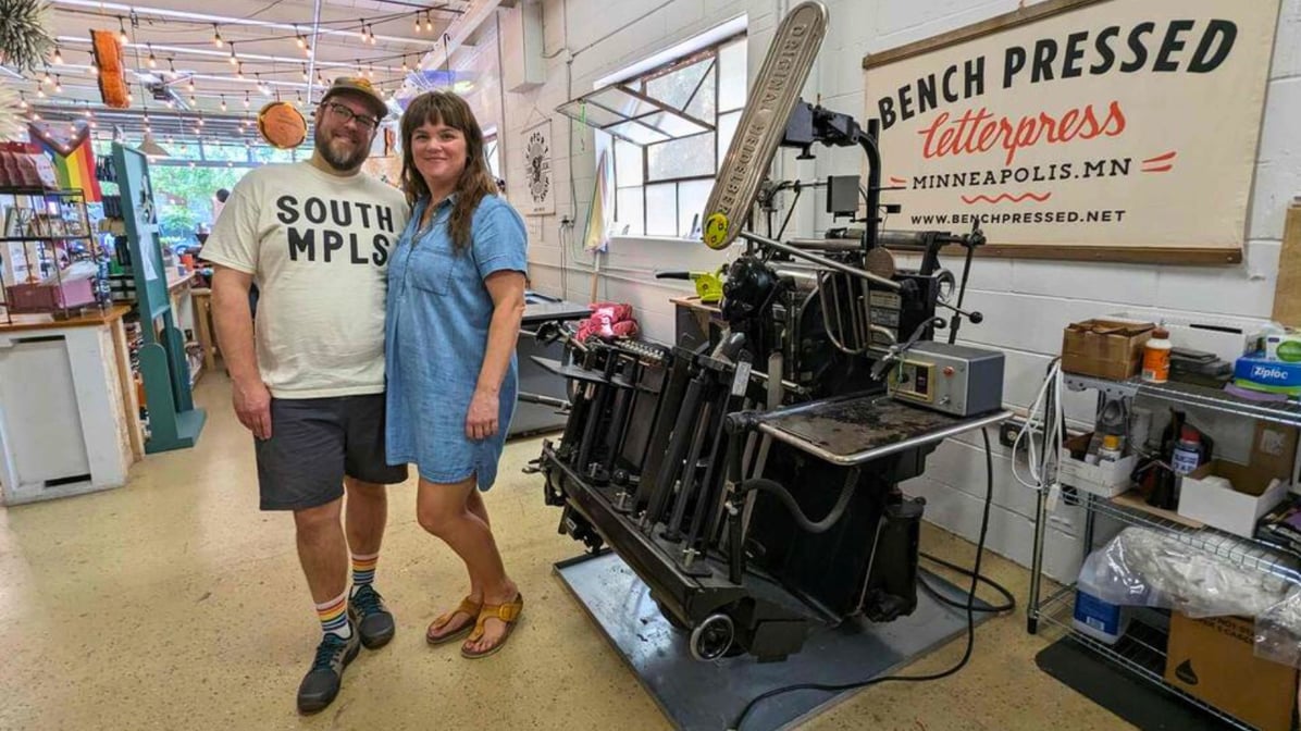 Bench Pressed owners Andy and Jane Shannon